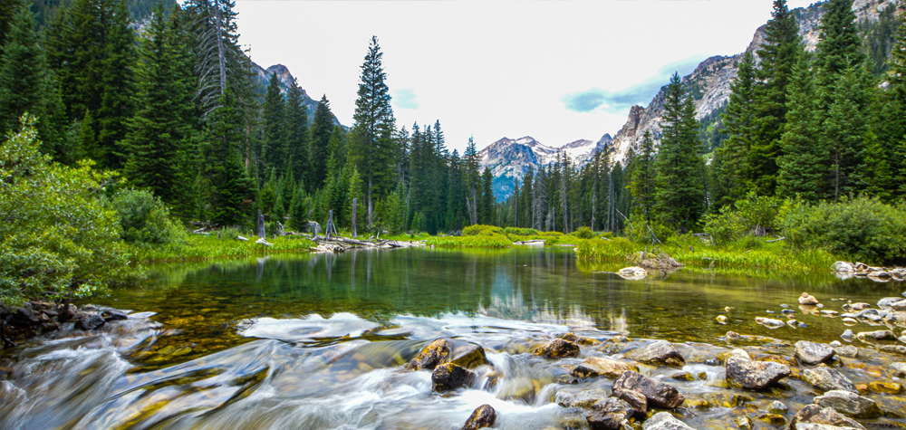 landscape photo of mountains and stream, University of Arizona, natural resources